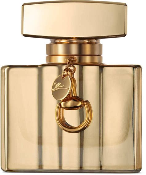 gucci women's perfume gold bottle.